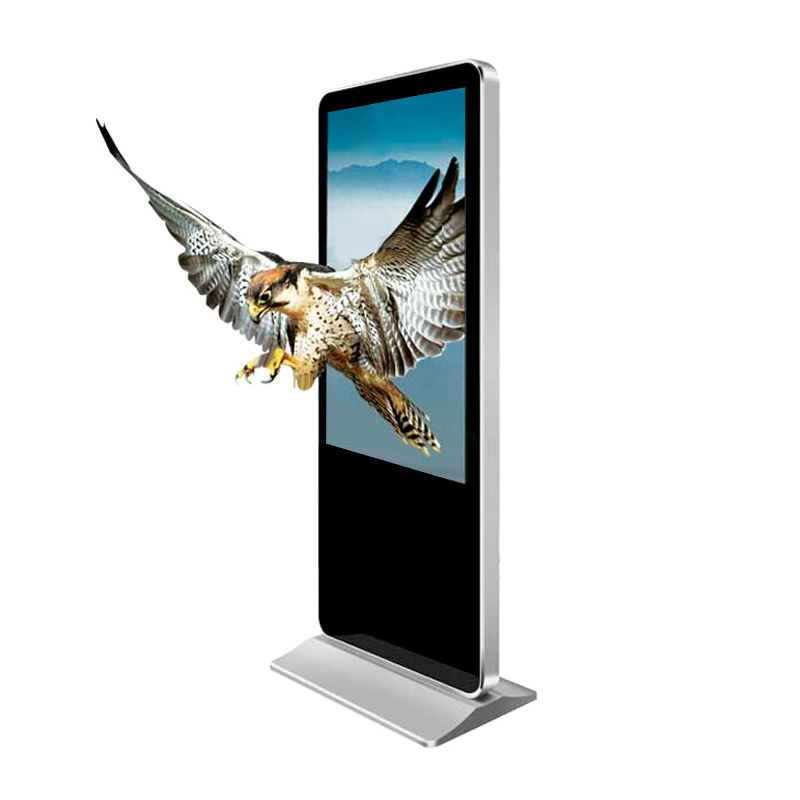 Naked eye 3D vertical landing advertising machine, round corner