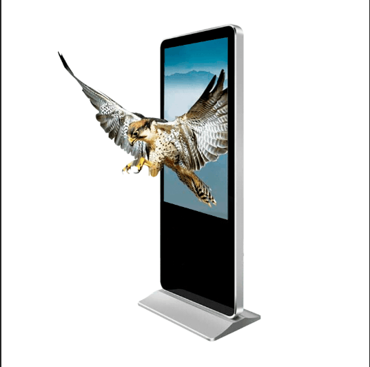 Naked eye 3D vertical landing advertising machine, round corner